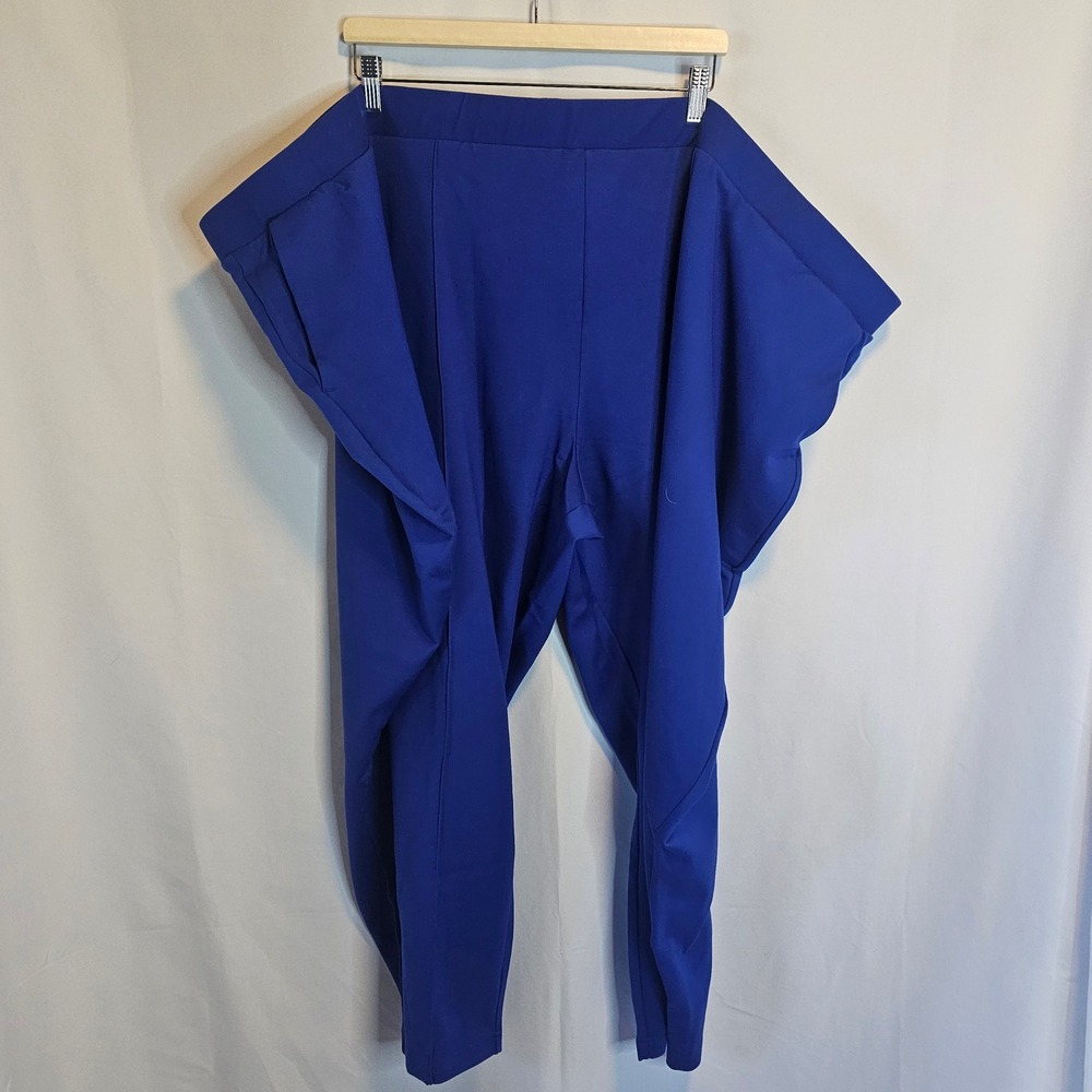 Universal Standard Cobalt Blue Ponte Knit‎ Pants Trousers 4XL=7x Plus Size NWT